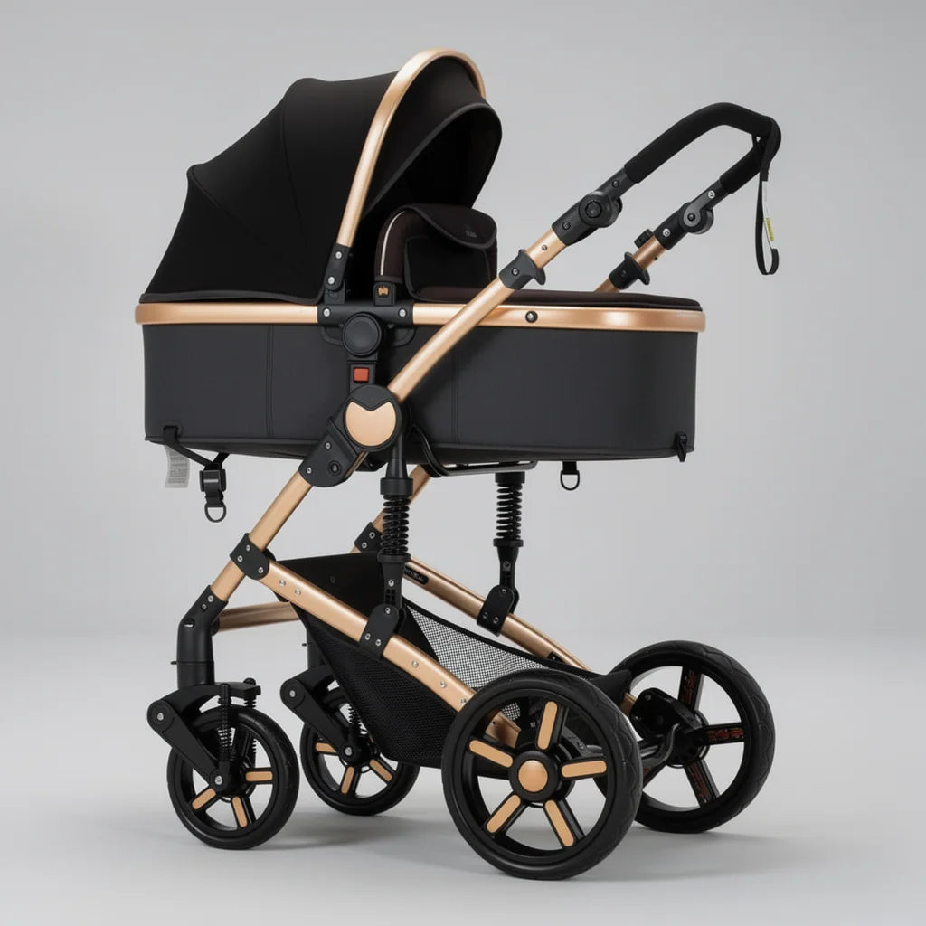 Triobebe Prestige · Poussette 3 en 1 avec suspension