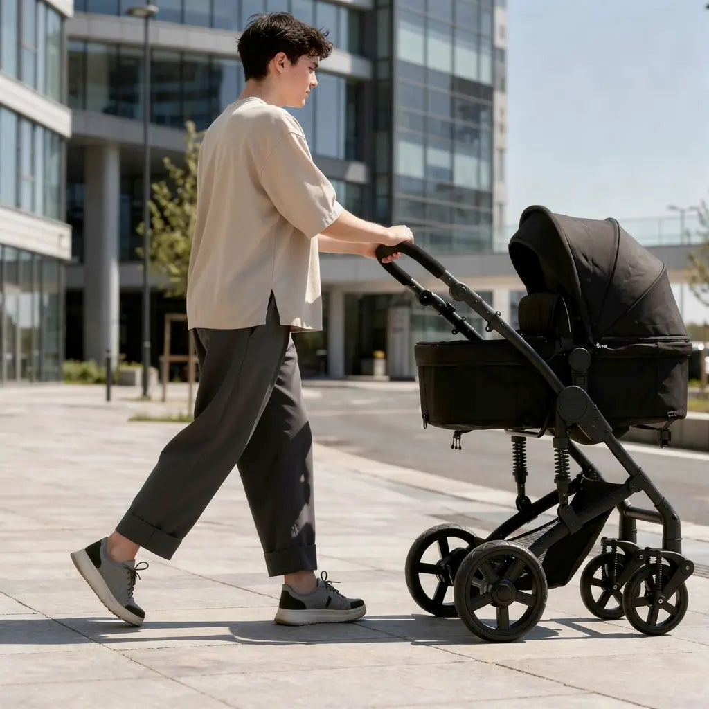 Triobebe Prestige · Poussette 3 en 1 avec suspension